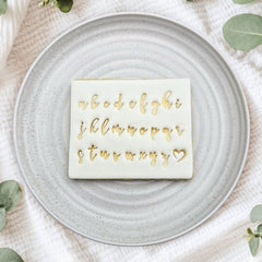 V2 Script Letter Stamps