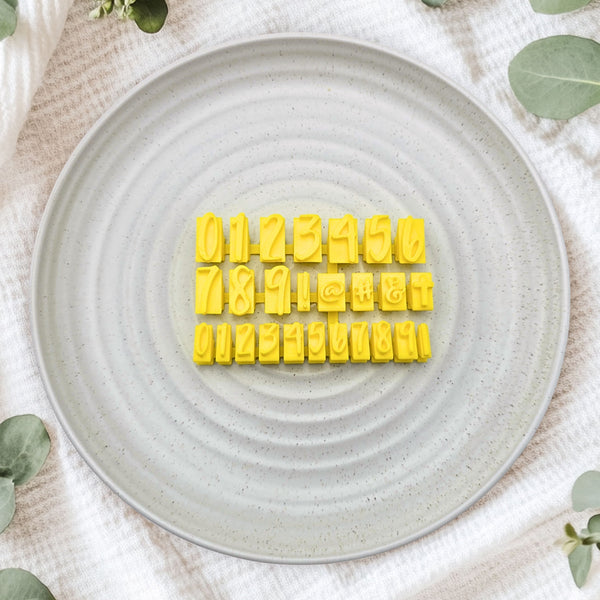 V2 Script Letter Stamps