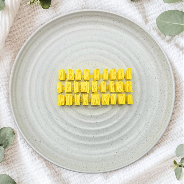 V2 Script Letter Stamps