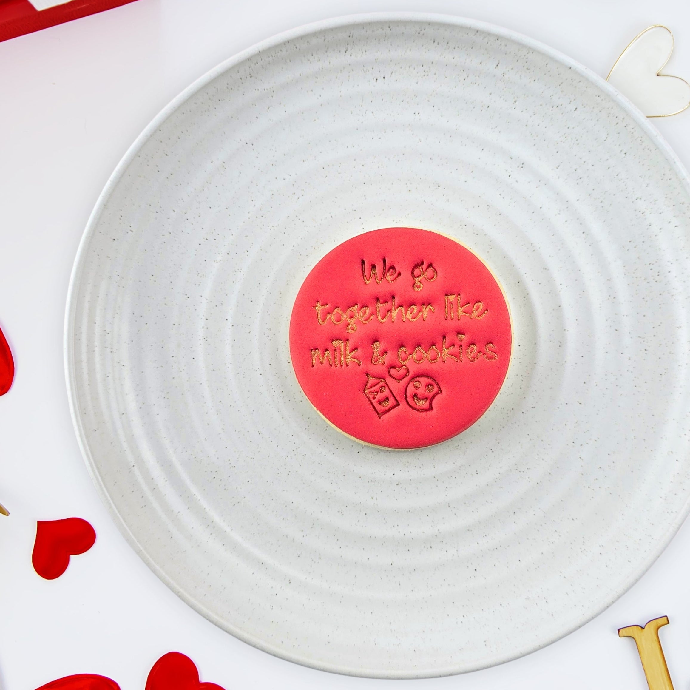 We Go Together Like Milk & Cookies Embosser