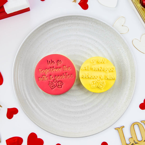 We Go Together Like Milk & Cookies Embosser