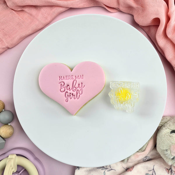 Haere Mai Baby Girl (Welcome Baby Girl) Maori Embosser