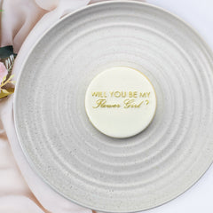 Will You Be My Flower Girl? Debosser