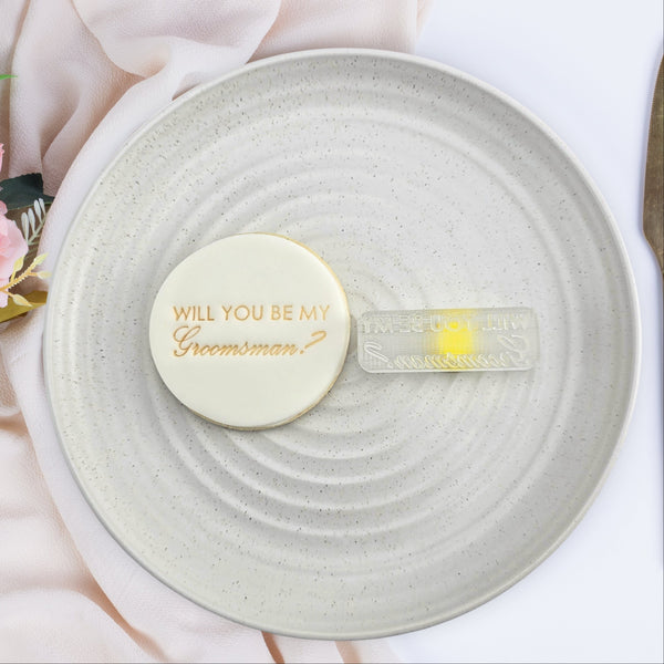 Will You Be My Groomsman? Embosser