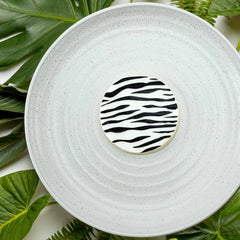 Zebra Print Pattern Plate