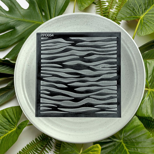 Zebra Print Pattern Plate