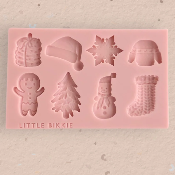 Christmas #1 Assorted Silicone Mould (Little Bikkie)