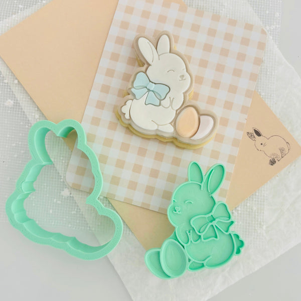 Chubby Bunny with Eggs - Bento Minis Cutter Set (SweetP)