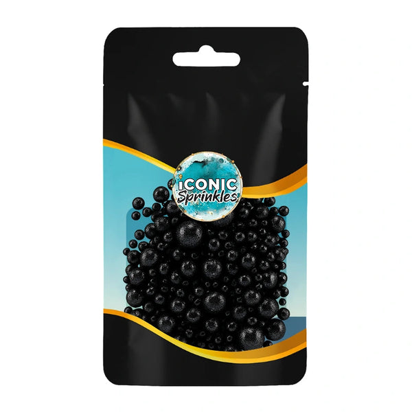 Shiny Black Pearls Sprinkles 30g