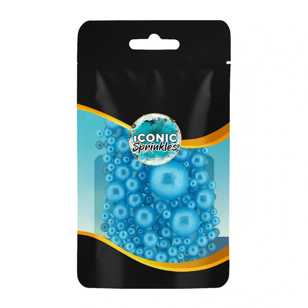 Shiny Blue Pearls Sprinkles 30g
