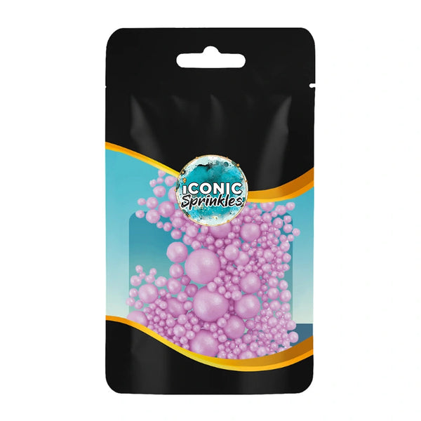 Shiny Lavender Pearls Sprinkles 30g