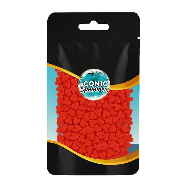 Red Heart Confetti Sprinkles 30g