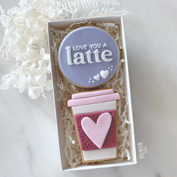 'Thanks A Latte' Coffee Cup Cutter & Embosser Set (Little Biskut)