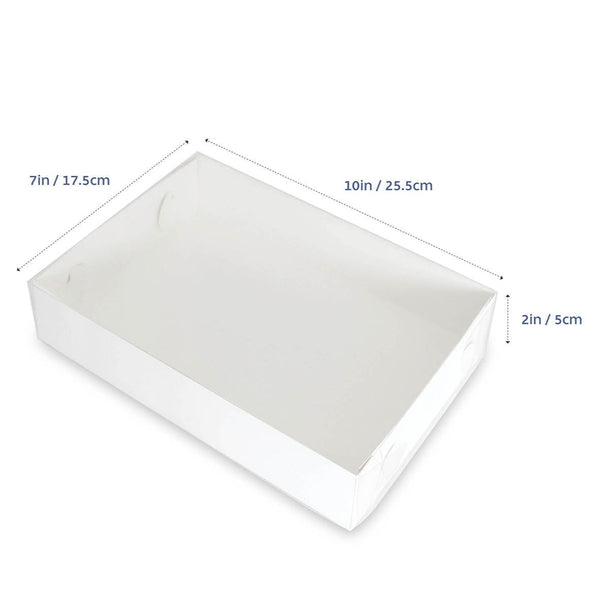 Cookie Box Large Rectangle 10inch x 7inch x 2inch Clear Lid (Single)