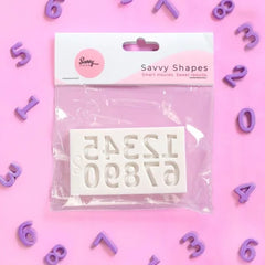 Block Numbers Savvy Shapes Silicone Mould (Savvy Cakes)