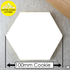 Very Large 100mm Custom Hexagon Cookie Embosser/ Debosser