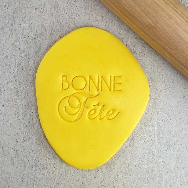Bonne Fête (Happy Birthday) Embosser French