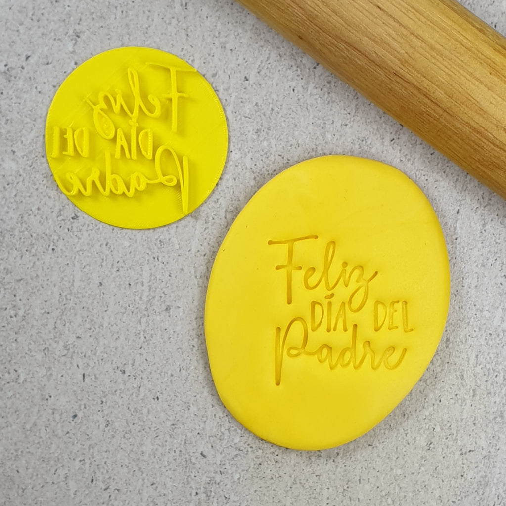 Feliz Dia Del Padre V2 Embosser (Spanish) Custom Cookie Cutters