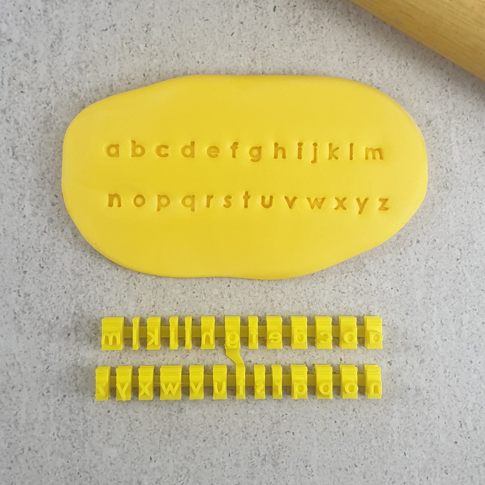 Tiny Lower Case Letter Stamps