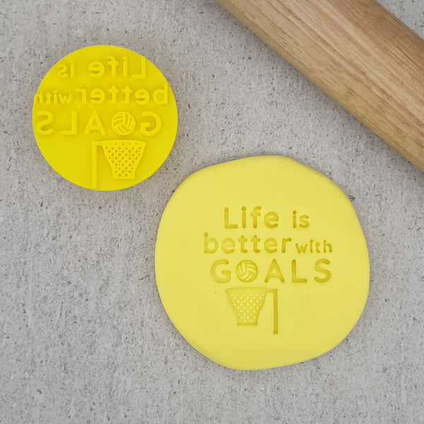 Life Is Better With Goals (Netball) Embosser