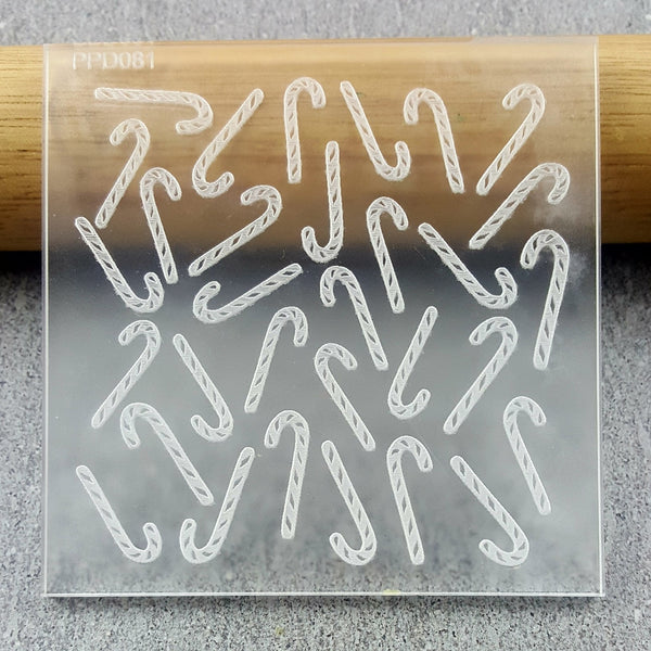 Candy Canes Pattern Plate