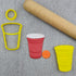 Beer Pong (Red Cup & Ball) Cutter and Embosser Set