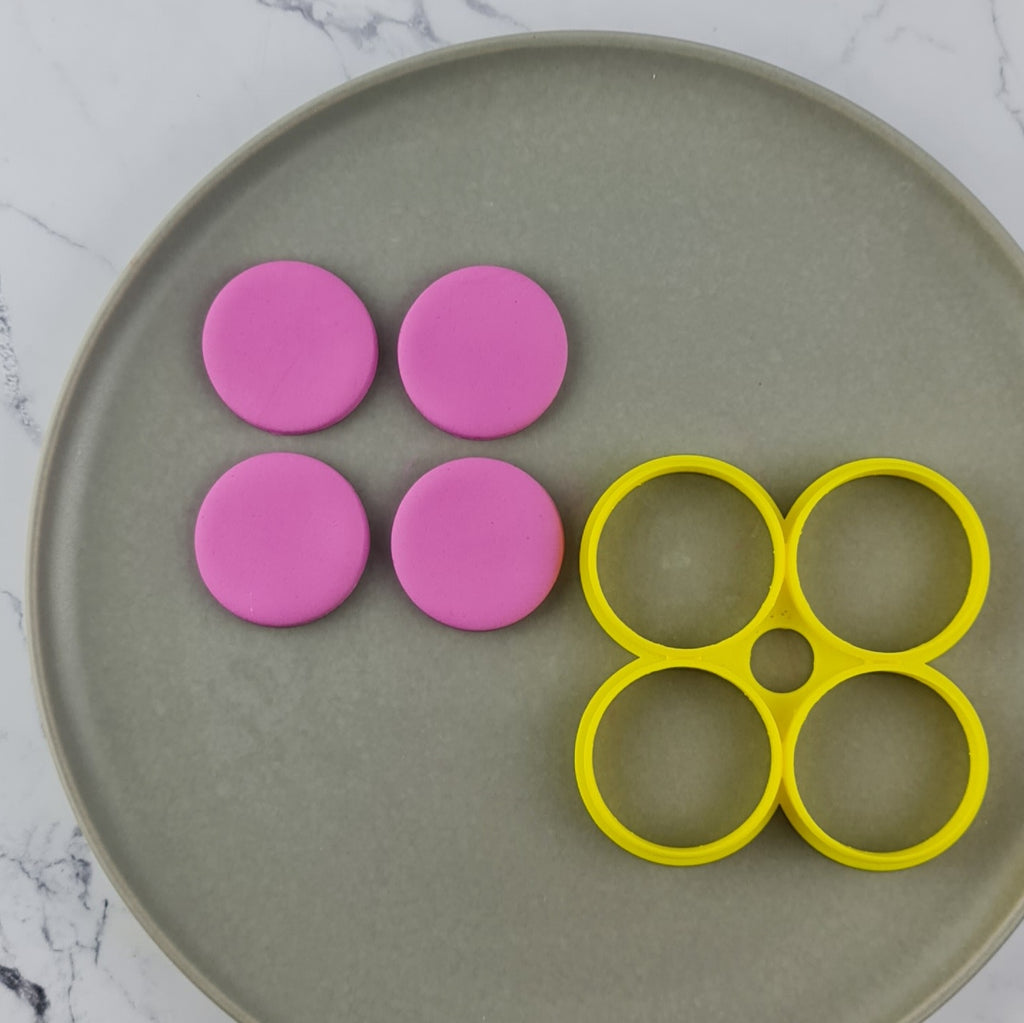 4x 46mm Mini Round Multi Cutter (Suits the Mini Debossers) | Custom ...