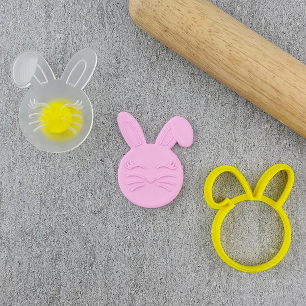 Small Easter Bunny Debosser & Cutter Set