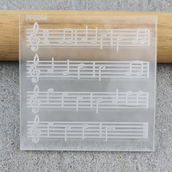 Lines of Music Pattern Plate