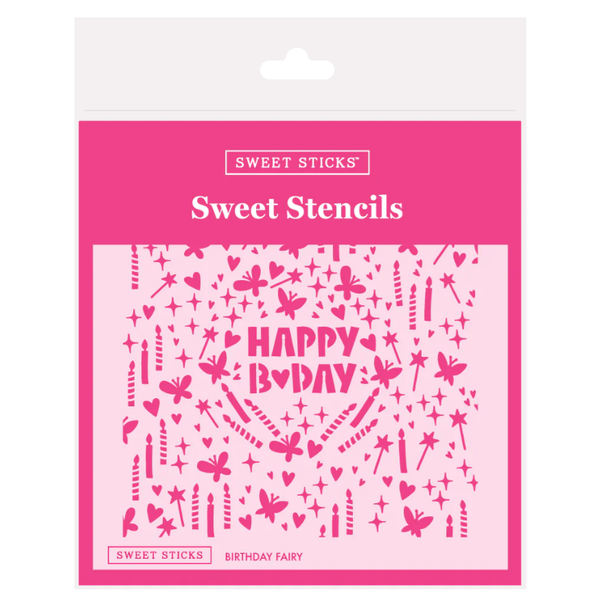 Birthday Fairy Stencil (Sweet Sticks)