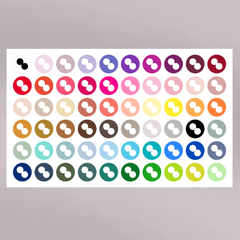 Colour Mill 20ml Bottle Stickers