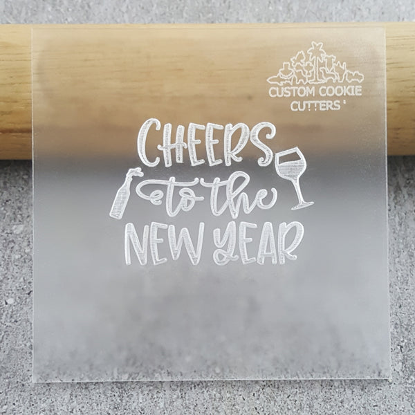 Cheer to the New Year Debosser