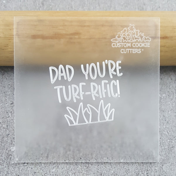 Dad You're Turf-rific! Debosser
