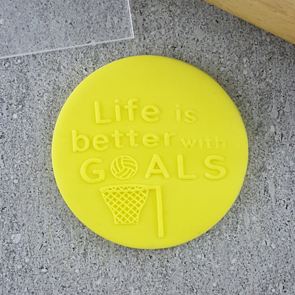 Life Is Better With Goals (Netball) Debosser