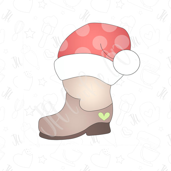 Christmas Cowboy Boot