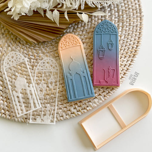 Eid Mosque and Iftar Window Cutter & Debosser Set (Little Biskut Level Up!)