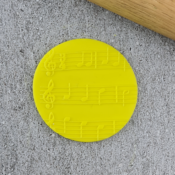 Lines of Music Pattern Plate