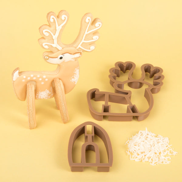 Reindeer 3D Standing Cookie Cutter