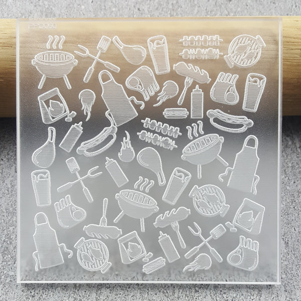 BBQ Cook Up Pattern Plate