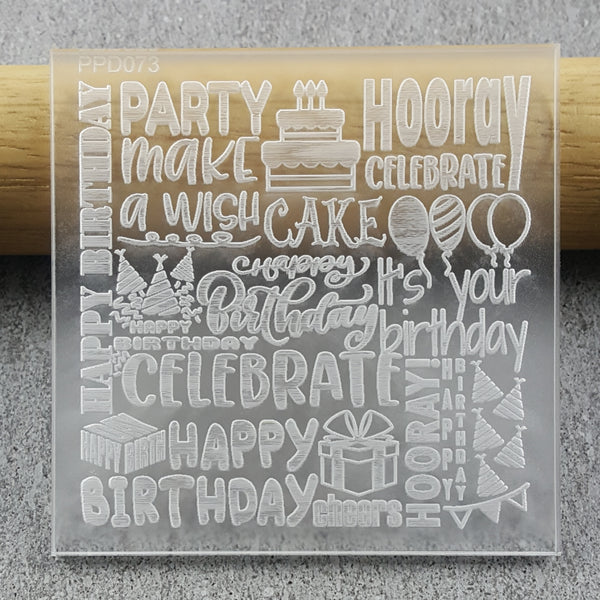 Happy Birthday Pattern Plate