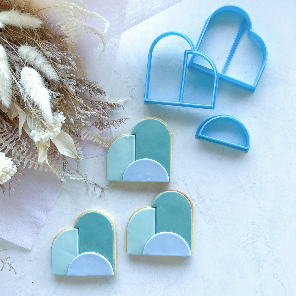 Paris Inspired Petite Cutter Set (Cake Sera Sera) | Custom Cookie Cutters