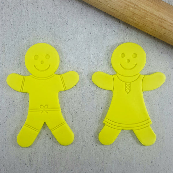 Gingerbread Man With Clothes Cutter and Embosser Set