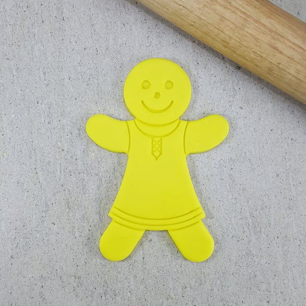 Gingerbread Man With Clothes Cutter and Embosser Set