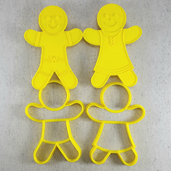 Gingerbread Man With Clothes Cutter and Embosser Set