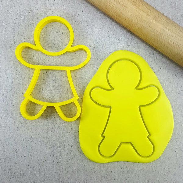 Gingerbread Man With Clothes Cutter and Embosser Set