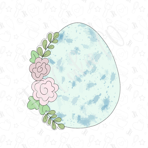Floral Speckled Egg