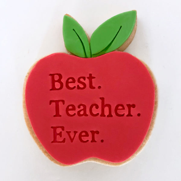 Best Teacher Ever Embosser (Little Biskut)
