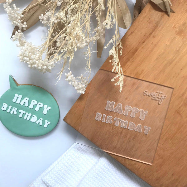 Happy Birthday Debosser (SweetP Cakes and Cookies)