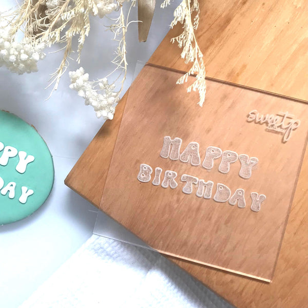 Happy Birthday Debosser (SweetP Cakes and Cookies)