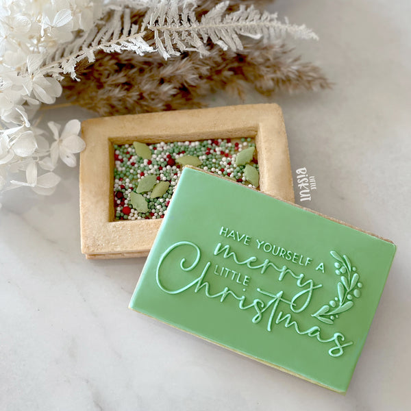Have Yourself A Merry Little Christmas Cutter and Debosser Set (Little Biskut)